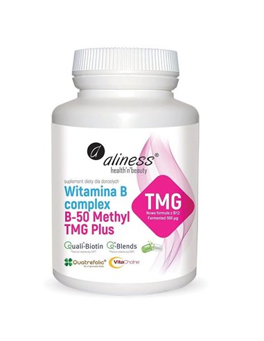 Vitamín B Complex B-50 Methyl TMG PLUS, 100 kapsúl.