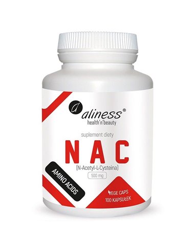 NAC N-acetyl L-cysteín, 500 mg, 100 kapsúl