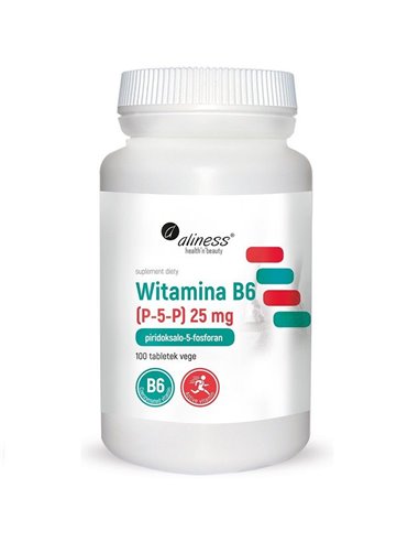 Vitamín B6 (P-5-P) 25 mg, 100 tabliet
