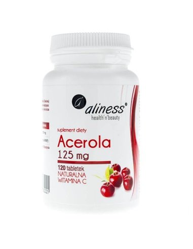 Prírodný vitamín C Acerola, 125 mg, 120 tabliet