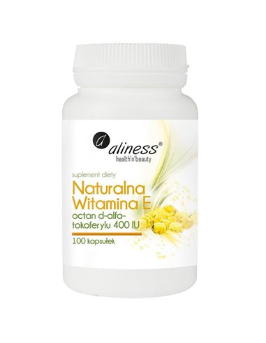 Prírodný vitamín E, 100 kapsúl