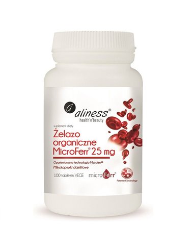 MicroFerr® Organic Iron 25 mg, 100 tabliet